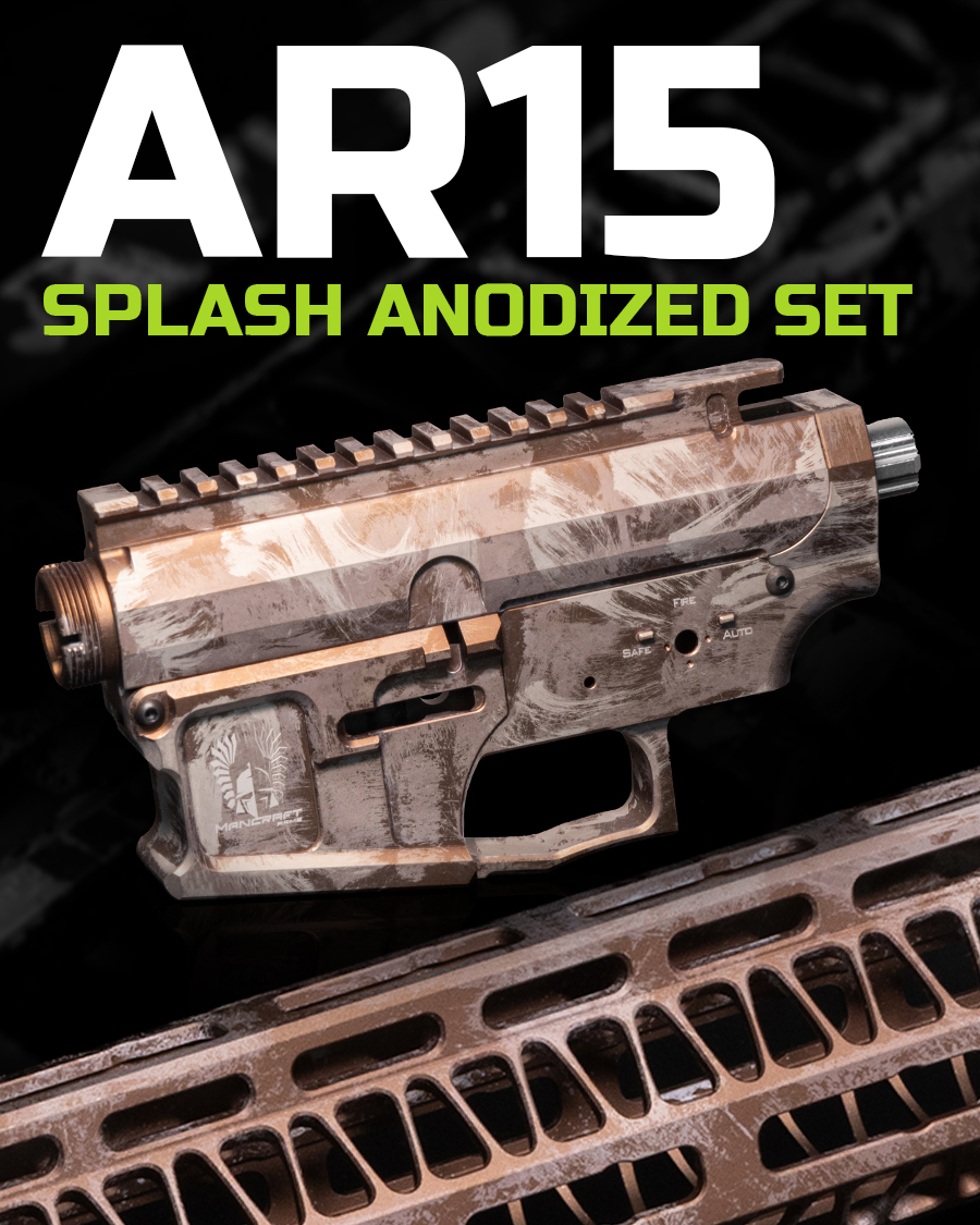 New! Mancraft CNC AR15 ready Splash Anodized set